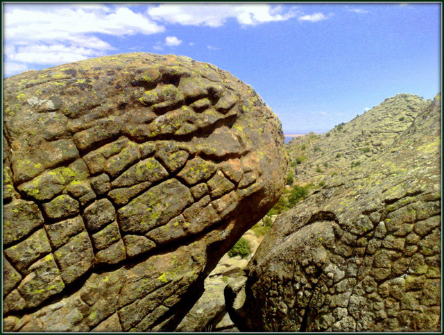 Wrinkly granite. "Between you and me, dear I may look a bit decrepit at times but, you know, I feel as if I could go on for ever"