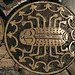 cancer in zodiac early c13 roundel in pavement around shrine