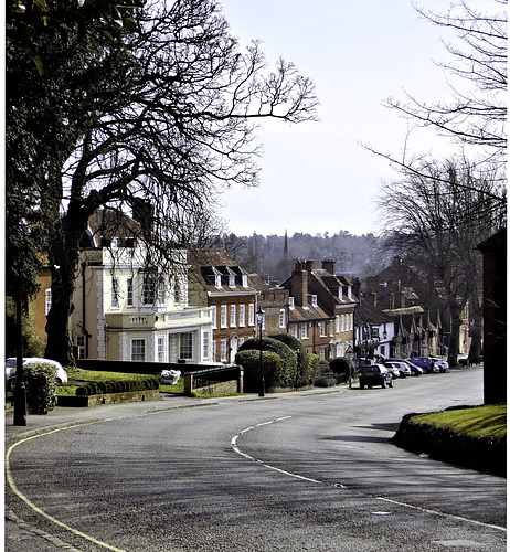 Heading down Castle Street Farnham