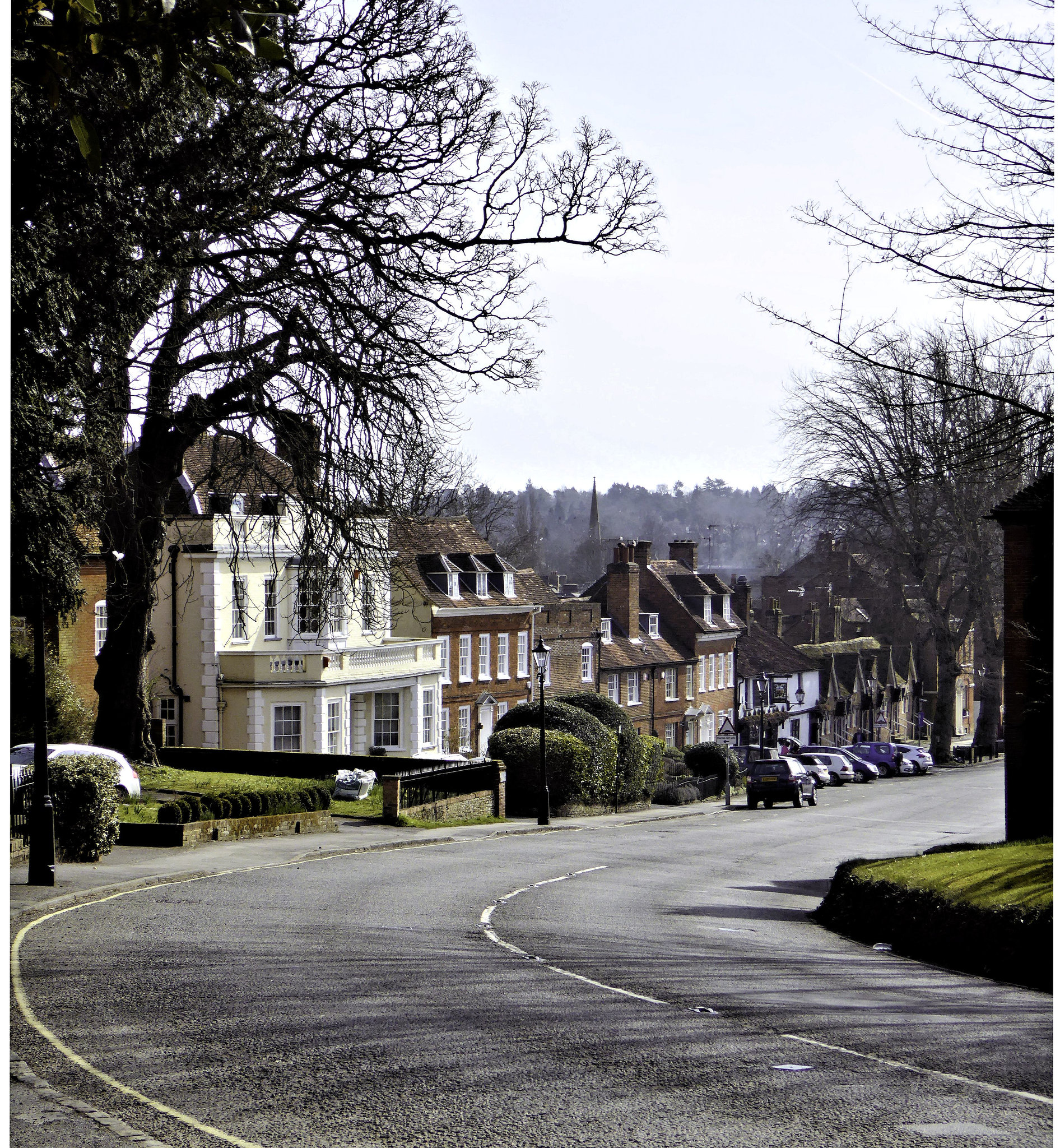 Heading down Castle Street Farnham