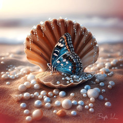 Butterfly and Pearls