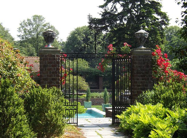 Gate and Garden at Planting Fields, May 2012