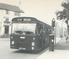 Ribble 548 (ARN 548B) at Littleborough - Late summer 1966