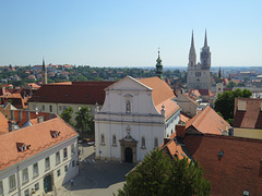 Zagreb : vue depuis la tour Lotrscak.