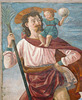 Detail of St. Christopher and the Infant Jesus by Ghirlandaio in the Metropolitan Museum of Art, February 2019