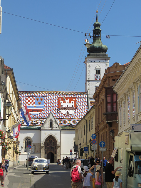 Zagreb : l'église Saint-Marc.