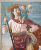 Detail of St. Christopher and the Infant Jesus by Ghirlandaio in the Metropolitan Museum of Art, February 2019