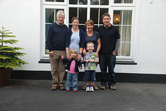 My wonderful neighbours - Ann and Peter with their family