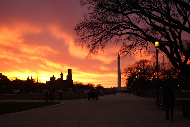 Sunset on the Mall optomized for orange