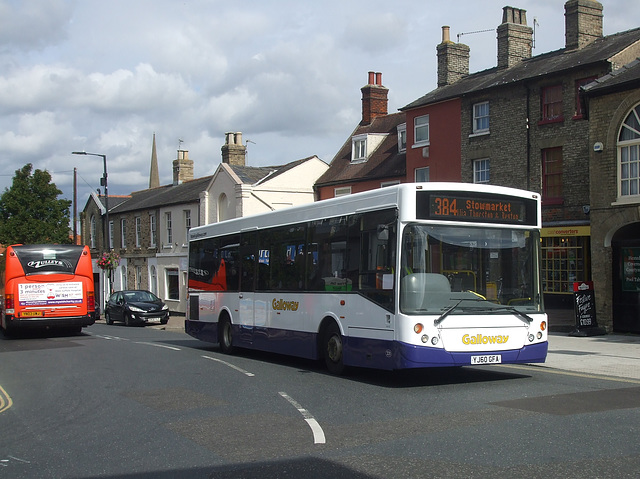 Galloway 331 (YJ60 GFA) in Bury St. Edmunds - 14 Sep 2018 (DSCF4869)