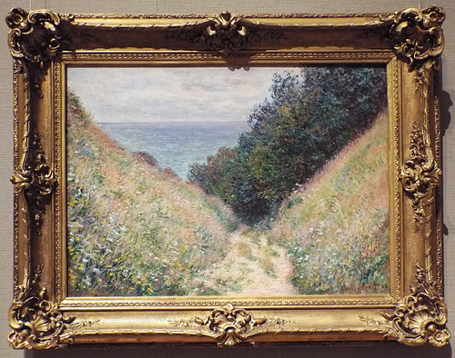 Road at La Cavee, Pourville by Monet in the Boston Museum of Fine Arts, January 2018