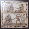 Secutor vs. Retiarius Mosaic in the Archaeological Museum of Madrid, October 2022