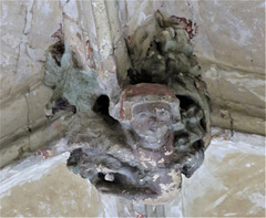 lacock abbey, wilts (82) c15 cloister vaulting boss