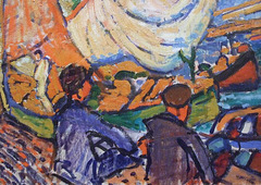 Detail of Fishing Boats, Collioure by Derain in the Metropolitan Museum of Art, May 2011 Detail of Fishing Boats, Collioure by Derain in the Metropolitan Museum of Art, May 2011