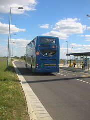 DSCN6688  Stagecoach East 15458 (AE09 GYF) at Longstanton (Busway) - 9 Aug 2011