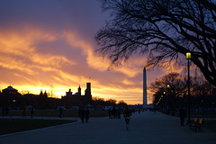 Sunset on the Mall with no filters