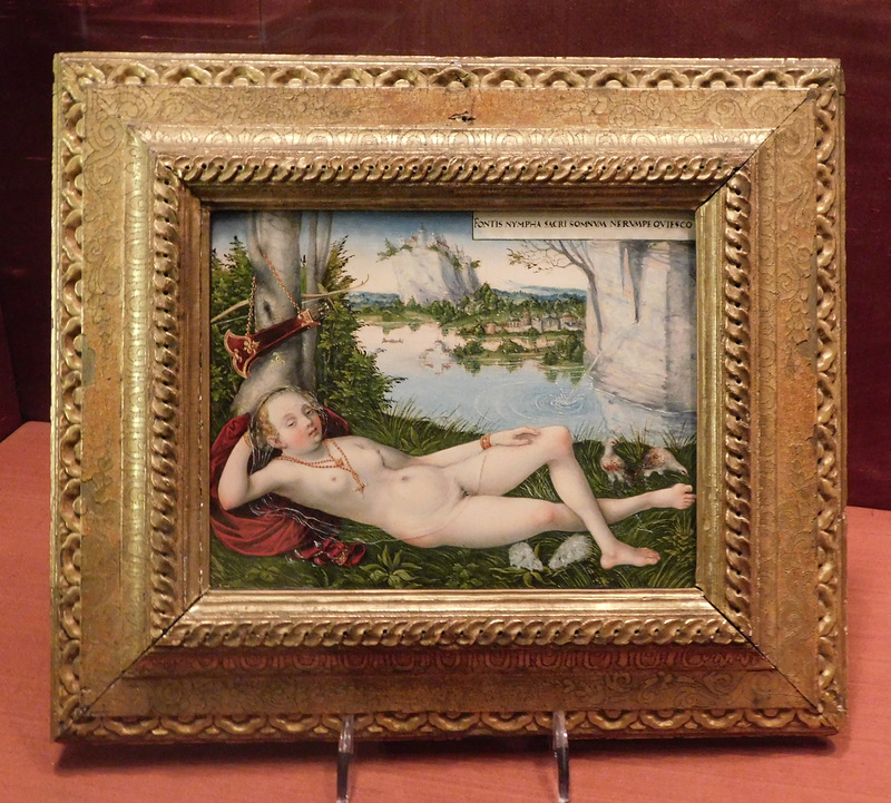 Nymph of the Spring by Cranach in the Metropolitan Museum of Art, February 2019