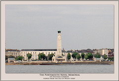 Portsmouth Naval Memorial - Southsea - photographed from the Isle of Wight ferry  - 19 7 2018