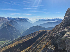 Auf dem Abstieg vom Sasso Lanzone  zur Boveriena Hütte