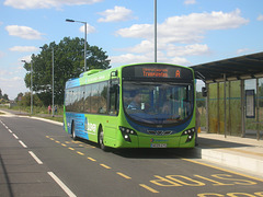 DSCN6690  Stagecoach East 15458 (AE09 GYF) at Longstanton (Busway) - 9 Aug 2011
