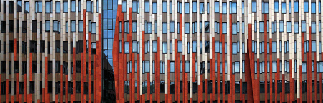 Fassade in der Hafencity