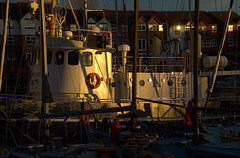 Late Light at St Peters Marina. Newcastle