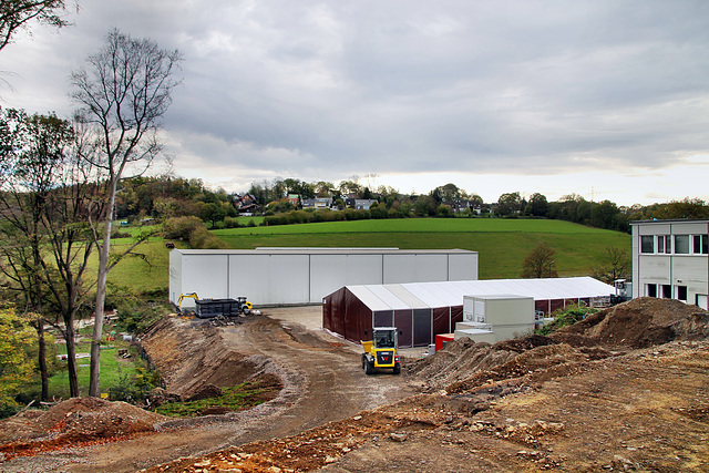 Blick über das Gelände der Firma Wicke (Sprockhövel-Herzkamp) / 6.11.2022