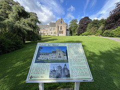 Pluscarden Abbey, home to the Benedictines. Founded in 1230 AD