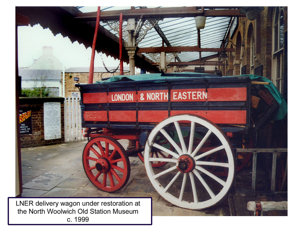 LNER parcels wagon North Woolwich Old Station Museum c1999