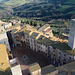 Italy, San Gimignano, Look from the Top of Torre Grossa to the Square of Cisterna (Torre del Diavolo and Torre dei Becci are visible)