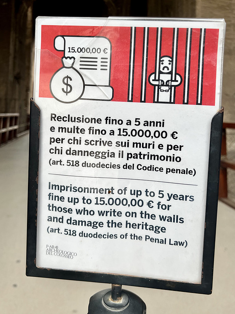 Rome 2025 – Don’t write on the walls