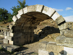 Remains of a shop, near the water reservoir. Remains of a shop, near the water reservoir.