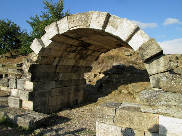 Remains of a shop, near the water reservoir.