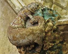 lacock abbey, wilts (90) c15 cloister vaulting boss