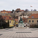 István Dobó Monument and the Castle