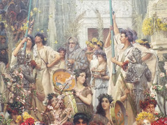 Detail of Spring by Alma-Tadema in the Getty Center, June 2016