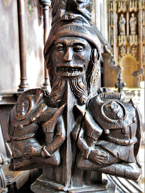 boston church,lincs (47)c14 poppyhead jester