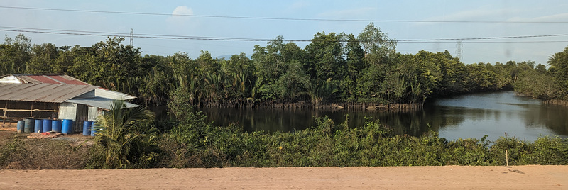 Panorama depuis la fenêtre de notre bus (Cambodge)