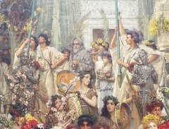 Detail of Spring by Alma-Tadema in the Getty Center, June 2016