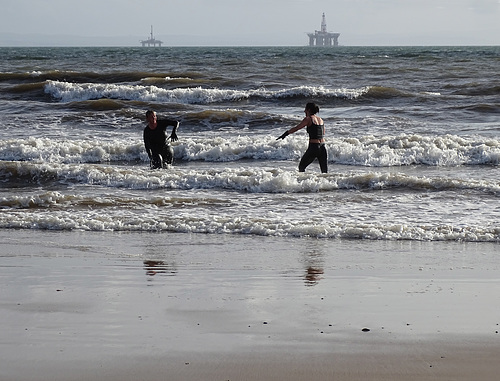 Lower largo fun in the sea