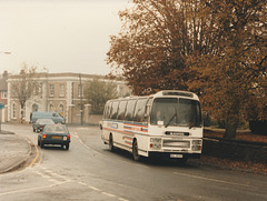 Easey Travel  NGL 624X in Mildenhall - 1 Nov 1987