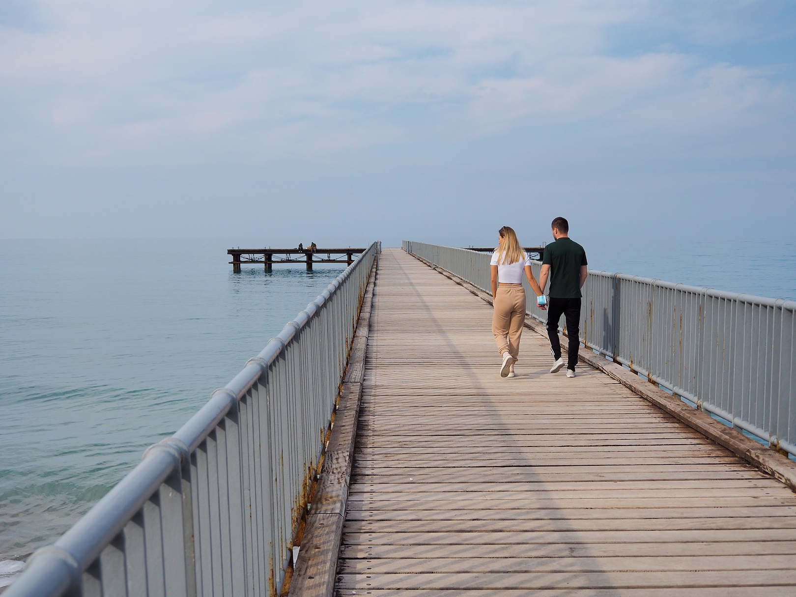 Couple is going into the infinity