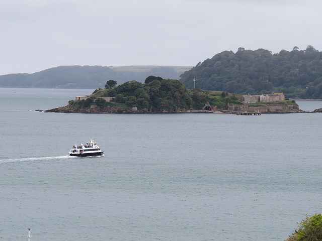 drake's island, plymouth, devon