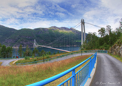 Hardangerbrua bridge.
