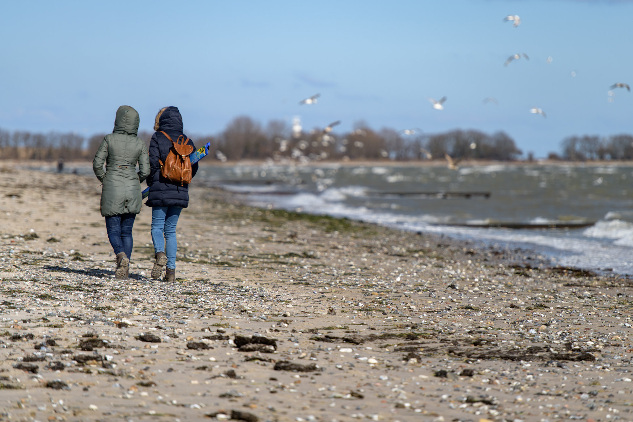 At the shore