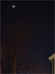 Moon, Jupiter and Venus