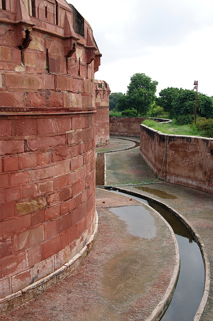 The moat used to be full of crocodiles