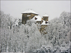 Villemoirieu (38) 31 janvier 2012. La maison forte de Montiracle.