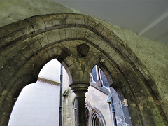 canterbury cathedral (193) c13 undercroft of prior's chapel