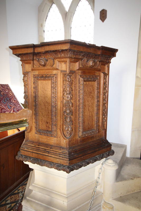 Pulpit, All Saints Church, Crag Farm Road, Sudbourne, Suffolk